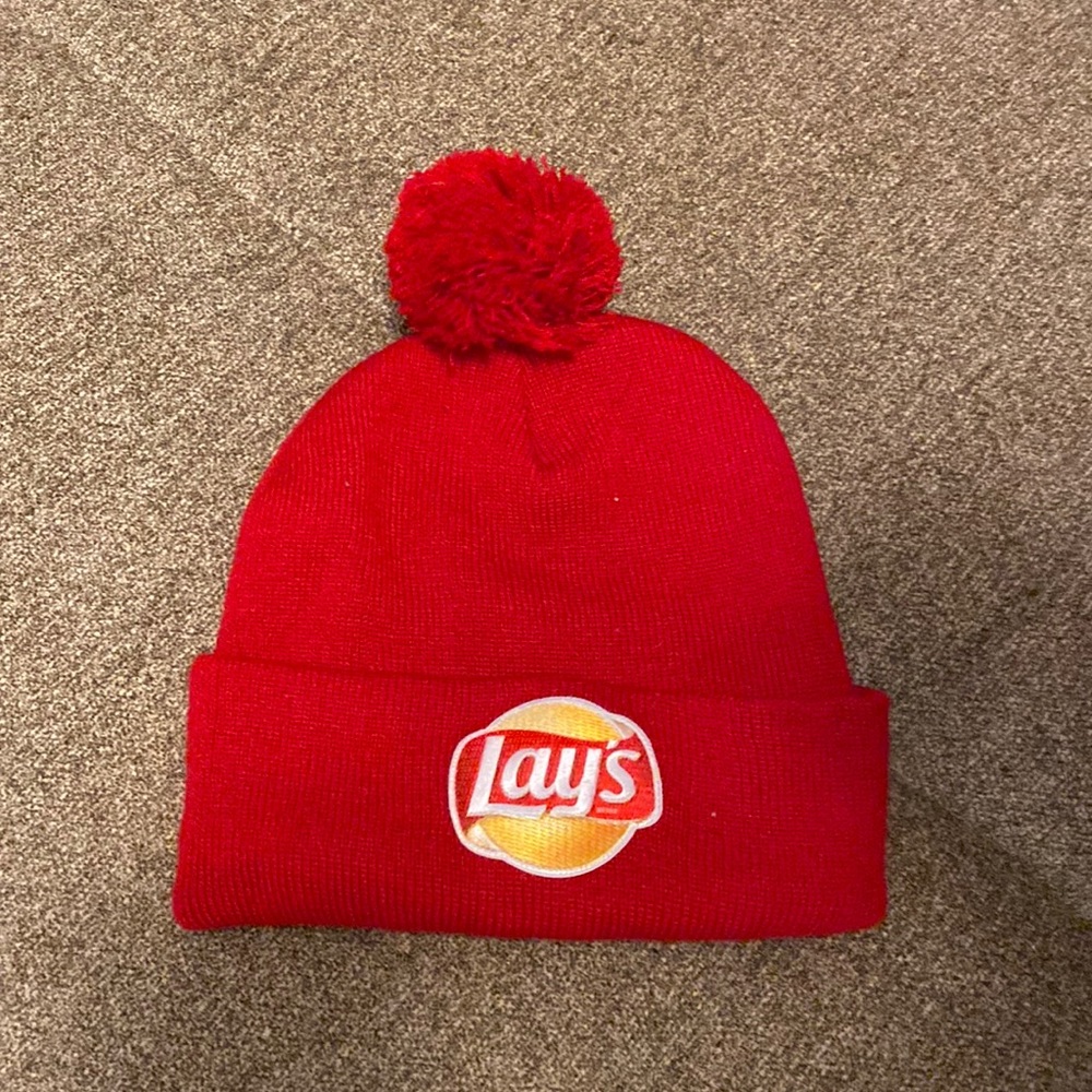 Lays branded Pom Pom hat!